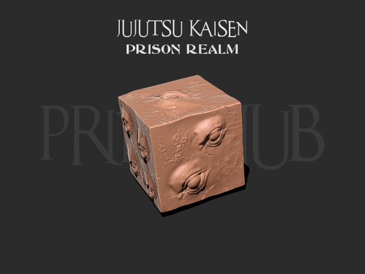 prigione regno cubo jujutsu kaisen 3d stampa modello in giocattoli 3dexport sukuna dito anime yuji itadori cosplay halloween satoru gojo arredamento kaisan giocattolo jailrealmcube realmcube 3d print model - Mito3D