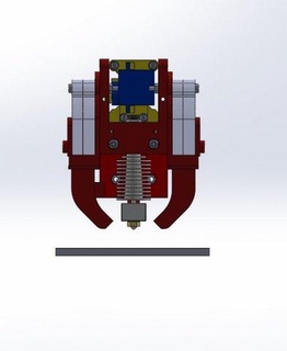 prusa i3 bowden extruder auto bed leveler mechanical parts autobedleveler bowdenextruder 3d print model - Mito3D