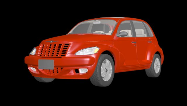 pt cruiser 3d model in compact cars 3dexport car 3D print model - Mito3D