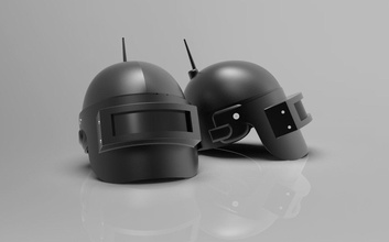 pubg helm 3d gedruckt modell drucken spielzeuge 3dexport gaming vierzehn 3d print model - Mito3D