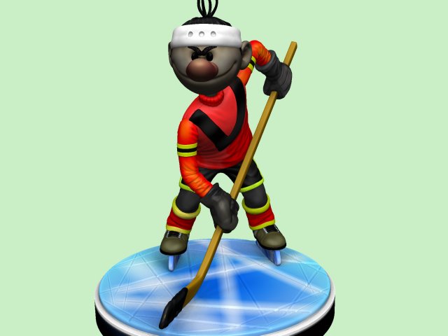 Puck 3d Drucken stl vorgefertigt Kind Trainer Zuschauer Zahl Skating 3dprint stlmodel stl3dprint 3dpintable modelstl Figuren Karikatur Eishockey Spieler Torwart Eis Rollschuhe 3D print model - Mito3D