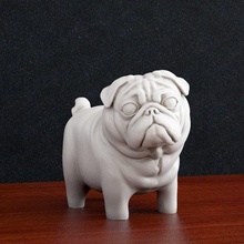 doguillo perro 2 3d impresión modelo in escultura 3dexport animales pug dog 3d print model - Mito3D