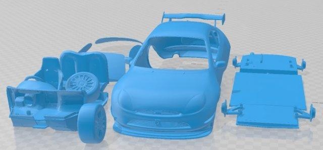 Puma 1999 sintonizado imprimível carro automotivo fenda escalextrico Tamiya rc miniz passatempo micro 3d print model - Mito3D