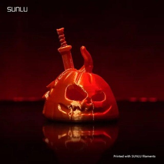 pumpkin head sunlu Skulptur pla glow the dark Halloween 3d print model - Mito3D