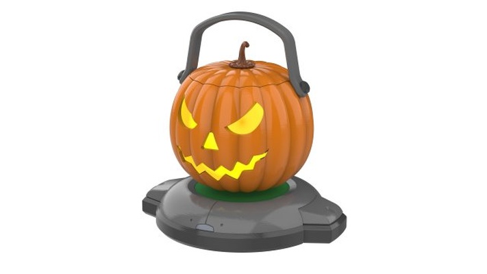 pumpkin loot box - printable stl obj cad bundle commercial 3d print model in toys 3dexport toy craft diy hobby cosplay video game step prop maglev magnetic levitation wireless remote power 3d print model - Mito3D