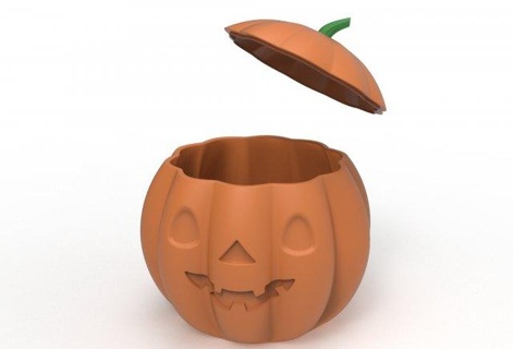 pumpkin pot 3d print model decor bowl urn container halloween spooky pumpkinspice decore art juhannproduct horror witch homedecore 3d print model - Mito3D