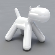 cachorro cadeira de impressão 3d 3dprintpuppychair filhote imprimir magis crianças eero aarnio móveis o design italiano cão verde plástico criança magisdesign a itália 3d print model - Mito3D
