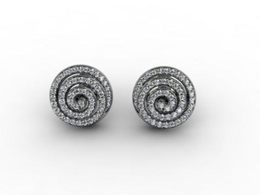 puset boucle d'oreille de l'habillement le bracelet brillant diamant à l'oreille boucles d'oreilles des gem joyau bijoux pooset imprimable pusset ruby saphir 3d print model - Mito3D