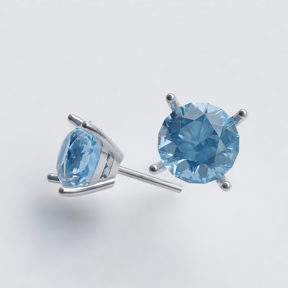 puset-Ohrring frei 3d Modell Ohrring Juwelier diamond drucken Druck-Modell 3D print model - Mito3D