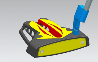 putter loisir golf sports conception 3d print model - Mito3D
