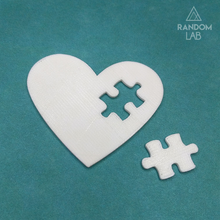 quebra-cabeça coração artesanato amor scrapbook feito à mão randomlab idéias imprimir 3dprint 3d 3d print model - Mito3D