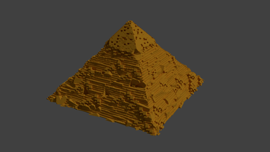 pirámide of cheopes 3d impresión modelo in escaneos réplicas 3dexport piramidal egipt giza monumento cheops faraon 3d print model - Mito3D