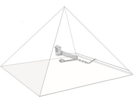 la pyramide de khéops 1 2000 Imprimante 3d 1to2000 3d print model - Mito3D