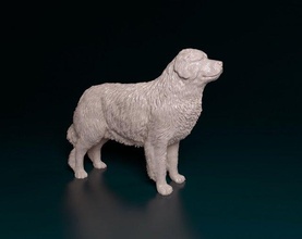 pyrenean mountain dog 3d print model in figurines 3dexport animal stl obj printready printable 3d print model - Mito3D