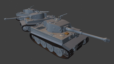 pzkpfw 6 tiger 29 04 20tanks serbatoi guerra tuono wow entusiasma 3d modelli modellazione la stampa di giocattolo panzer panzerkampfwagen 3d print model - Mito3D