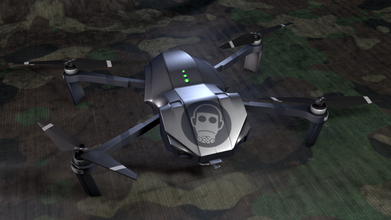 quadcopter voar aparelho zangão ar transporte 3d print model - Mito3D