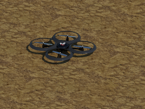 quadrack 3d modèle in drone hélicoptère 3dexport quadcopter avion gréé ue4 irréel hachoir éloigné jeu contrôle jouet rc 3d print model - Mito3D
