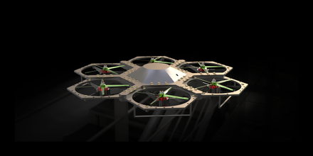 quadricoptère air hélicoptère Jeu vie exploration 3d print model - Mito3D