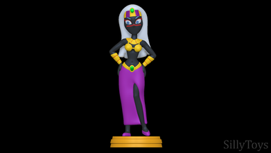 queen tyrahnee - looney tunes duck dodgers martian female girl woman monster humanoid commander x2 print 3d print model - Mito3D