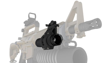 quick mount flashlight tactical 3d print model in 3dexport ar15 m4 m4a1 light rifle printable 3dprint toys 3d print model - Mito3D