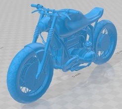 r100r imprimable moto loisir micro échelle bicyclette 3d print model - Mito3D