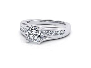 r1441 cadfile anillo la joyería bridalring 3d print model - Mito3D