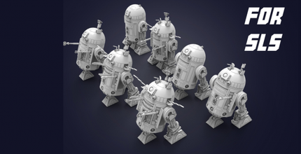 r2 d2 r2d2 robot guerres étoiles sci science vader droïde 3d print model - Mito3D