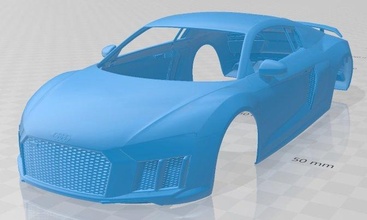 r8 v10 2016 yazdırılabilir vücut araba yuva ölçülü Tamiya rc miniz hobi mikro 3d print model - Mito3D