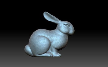 rabbit 3d print model in sculpture 3dexport bunny cnc printble jewelry animals hare 3d print model - Mito3D