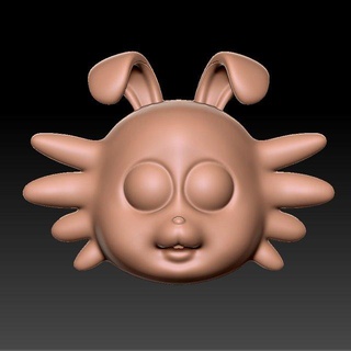 Conejo cabeza impresión 3d escultura animal juguete Arte esculturas 3d print model - Mito3D