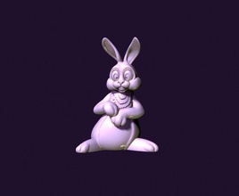 coniglio giocattolo Pasqua animale coniglietto lepre pendente cartone animato arte sculture zoo statua natura domestico roditore 3d print model - Mito3D