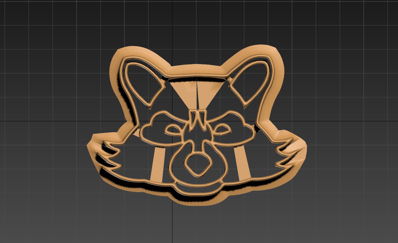 raccoon dishes baking kitchen 3D print model - Mito3D