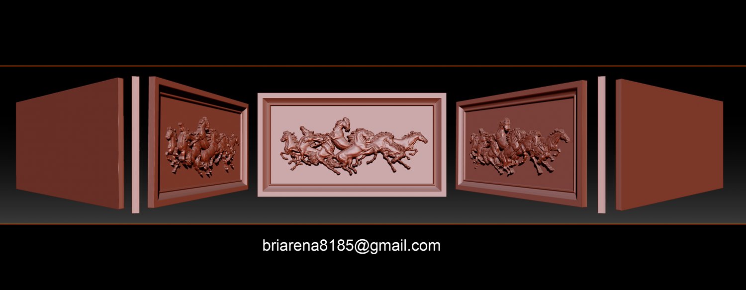 carrera caballo madera tallado expediente stl obj ztl cnc caballos pintura relieves máquinas modelos modelado Arte esculturas corredor estatua naturaleza animal mamíferos terrestres granja animales 3D print model - Mito3D