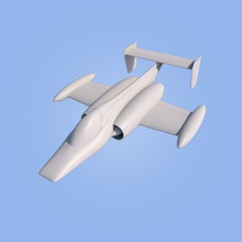 race jet-Flugzeug 3dprint 3d Drucker jet afighter sport Geschwindigkeit Malerei Technologie formula1 3d print model - Mito3D