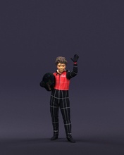 racer boy 0400 3d print ready scan model polygon 3dprint human male realistic posed character people miniature child style fashion photochildren children 3d print model - Mito3D