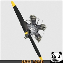 radial engine 5 3d model in parts 3dexport structure rotary principle power match machine propeller industry piston flight fast demonstration cylinder aircraft aviation 3d print model - Mito3D
