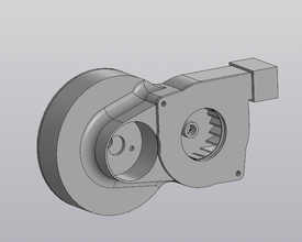 radiale fan Ingranaggio raffreddamento 3d print model - Mito3D