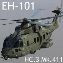 raf ehi eh-101 merlin hc3 mk411 helicopter navy aircraft eh101 united kingdom italy aw101 agusta westland military civil royal air force portugal nato 3d print model - Mito3D