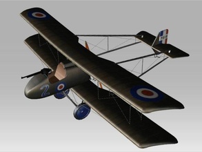 raf fe 8 militaire avion historique 3d print model - Mito3D