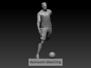Rahem esterlina rahemsterling futebol jogador Cidade Manchester Inglaterra 3dprinted 3dprint 3dprinting 3d print model - Mito3D