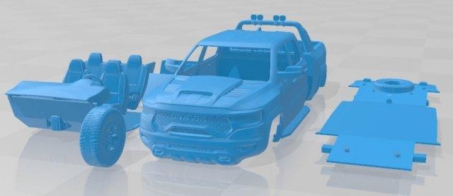 ram 1500 trx 2021 imprimible coche vehiculo 3d impresión modelo in automotor 3dexport espacio scalextric tamiya rc miniz pasatiempo micro 3d print model - Mito3D