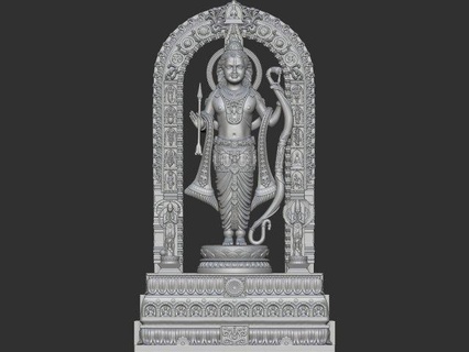 ramlala modelo escultura Arte Dios personaje RAM Buda indiangod estatua juguete Ganesha hindú molde interior ramayan humano masculino 3d print model - Mito3D