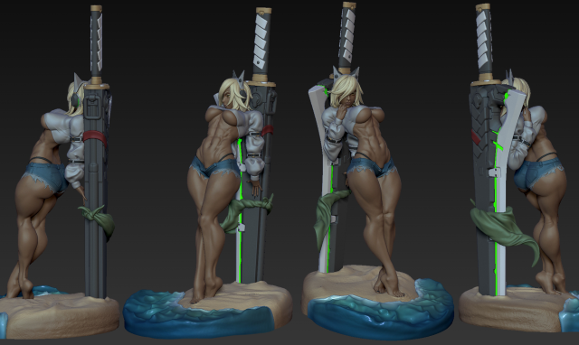 ramlethal stl woman 3d model 3D print model - Mito3D