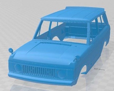 rango vagabundo 1970 imprimible cuerpo coche vehiculo automotor espacio scalextric Tamiya rc miniz pasatiempo micro 3d print model - Mito3D