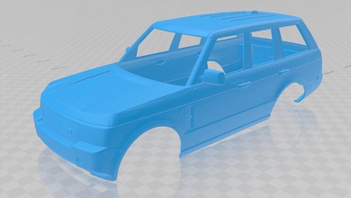 range rover sport printable body car 3d print model in automotive 3dexport slot scalextric tamiya rc miniz hobby 3d print model - Mito3D