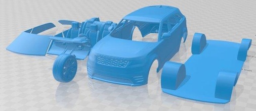 range rover velar 2018 printable car slot scalextric tamiya rc miniz hobby micro 3d print model - Mito3D