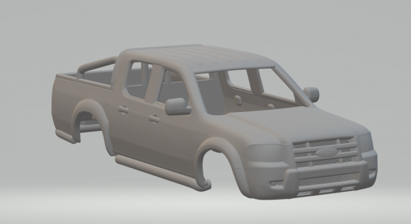 ranger double cab vehicle diecast hotwheels slotcar hot wheels toys print race car 3d print model - Mito3D