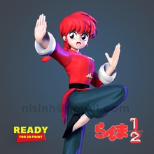 ranma 3d impressão modelo in criança 3dexport manga anime 3d print model - Mito3D