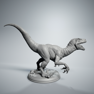 raptor dinossauro monstros criaturas pré histórico animal réptil estatueta impressão monstro escultura paleontologia imprimível predador velociraptor selvagem criatura lagarto miniaturas 3d print model - Mito3D
