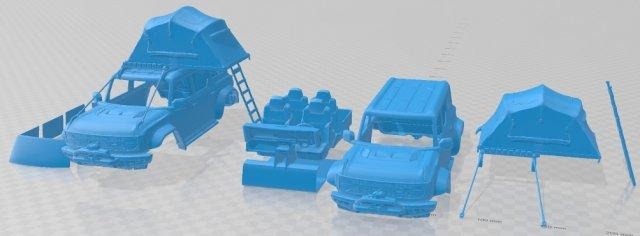 raptor rooftop tent printable car automotive slot scalextric tamiya rc miniz hobby micro 3d print model - Mito3D